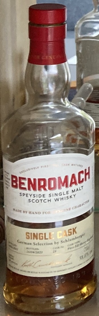 Bottle of Benromach Single Cask