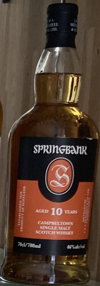 Bottle of Springbank 10